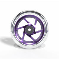 Striker Lux Spoked Clear PU 110mm Kickbike Hjul - Clear/Purple-Hjul till sparkcyklar-ScootWorld.se