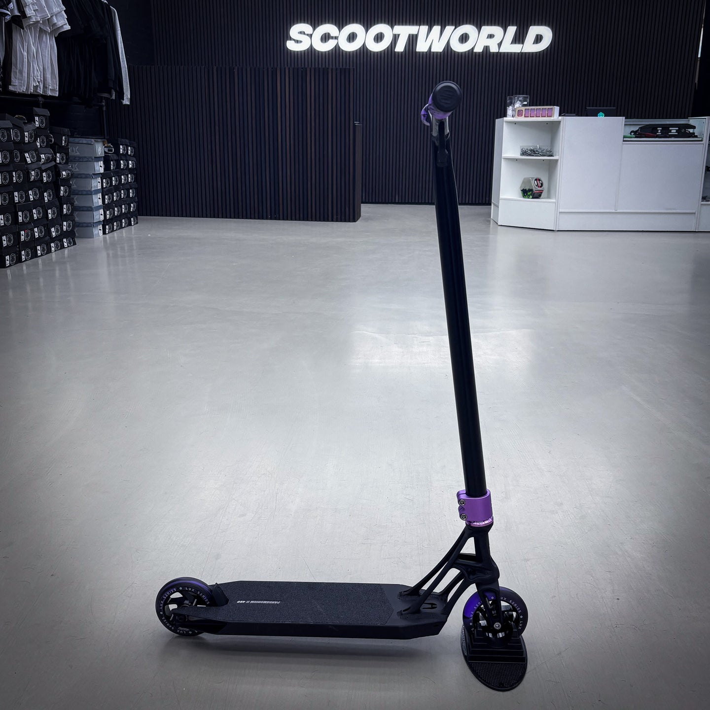 Striker Pande Black/Purple 460mm Custom Build - Svart/Lila-ScootWorld.se