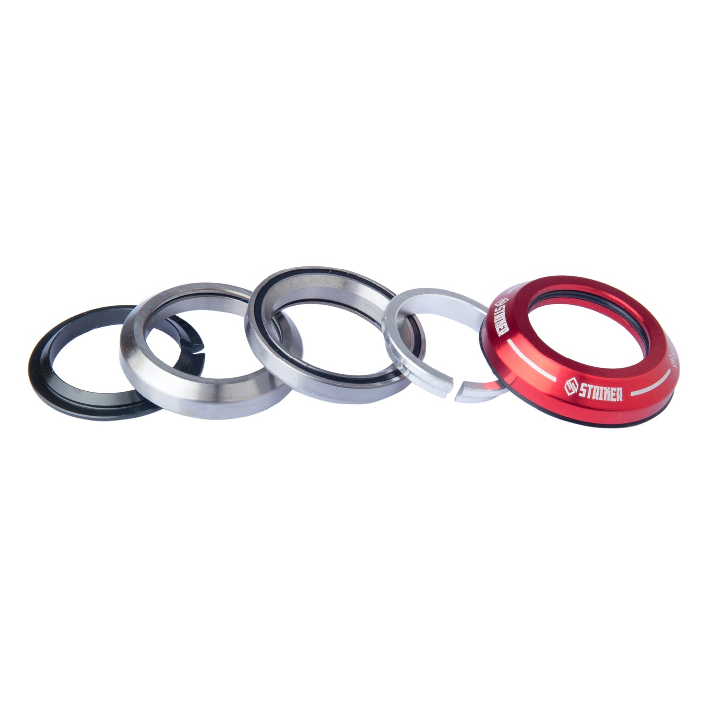 Striker Integrated Kickbike Headset - Röd-ScootWorld.se