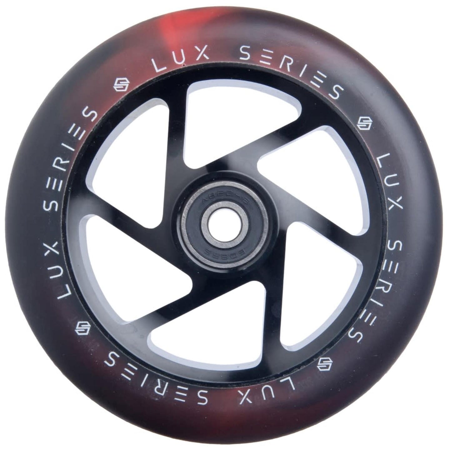 Striker Lux Spoked 110mm Sparkcykel Hjul - Svart/Röd-ScootWorld.se