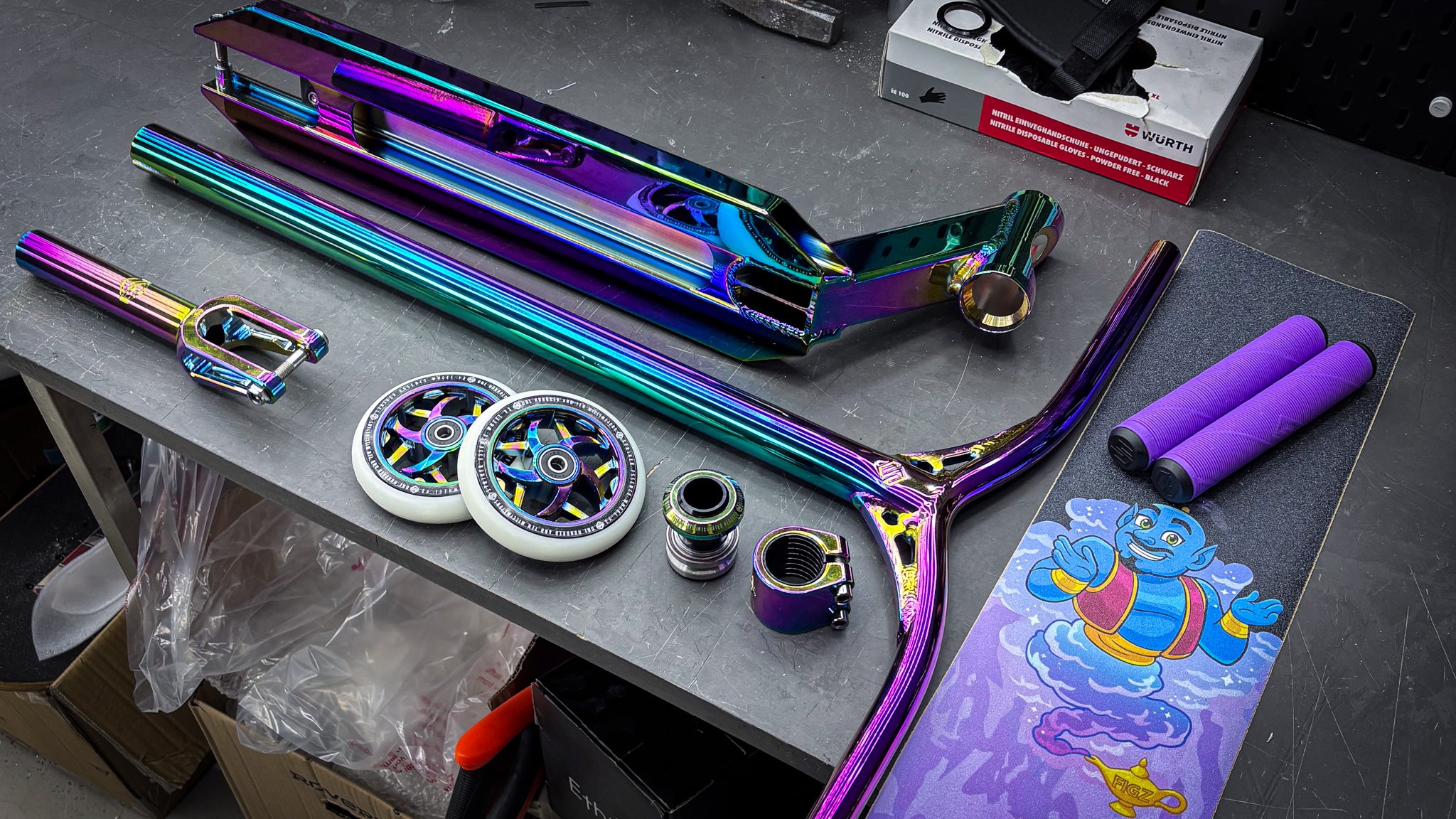 köp kickbike delar, kickbike styre, kickbike deck, kickbike hjul, kickbike griptape, kickbike handtag