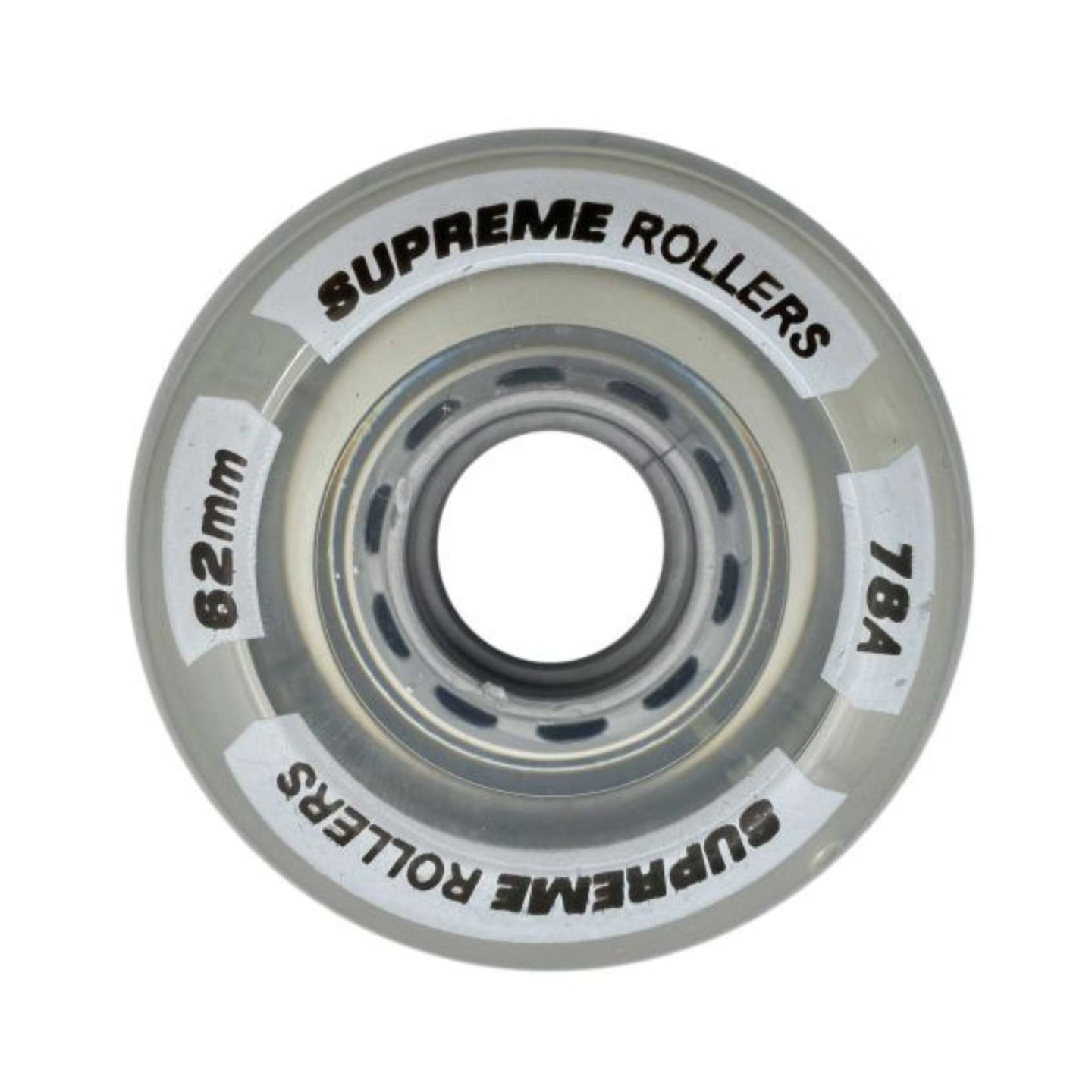 Supreme Rollers Quad Hjul 62mm/78A - Clear-ScootWorld.se