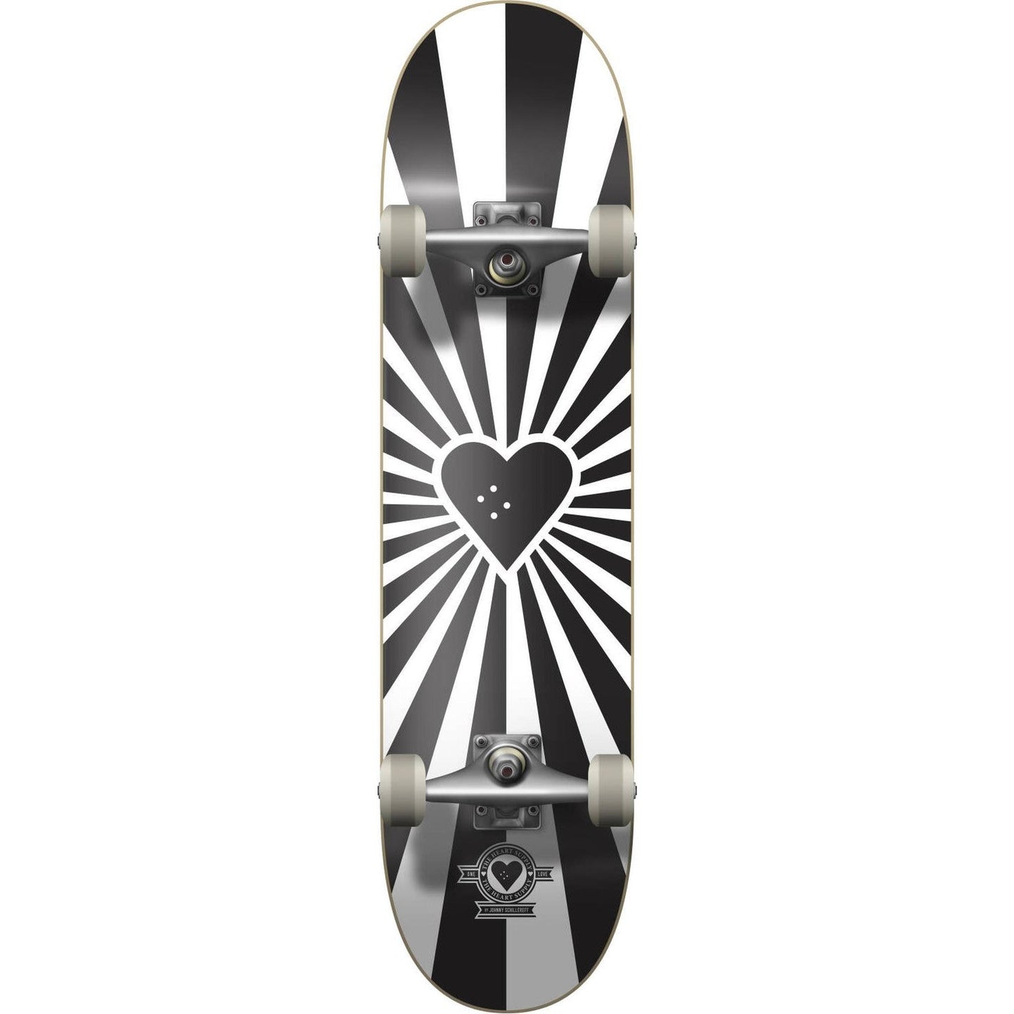 Heart Supply Burst Logo Skateboard - Svart-ScootWorld.se