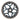 Striker Essence V3 Vit 110mm Sparkcykel Hjul - Splash Black/Blue-ScootWorld.se