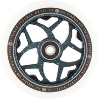Striker Essence V3 Vit 110mm Sparkcykel Hjul - Splash Black/Blue-ScootWorld.se