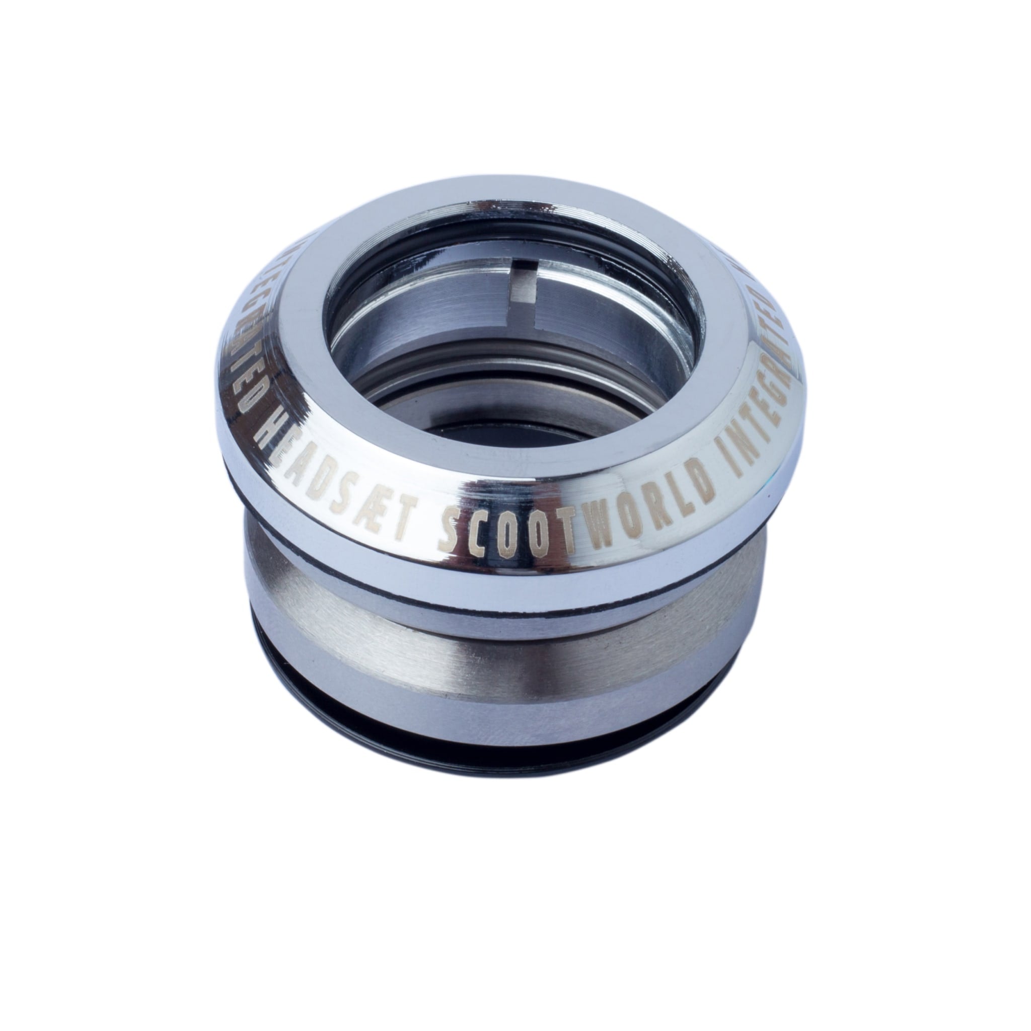 ScootWorld Integrated Kickbike Headset - Chrome-ScootWorld.se