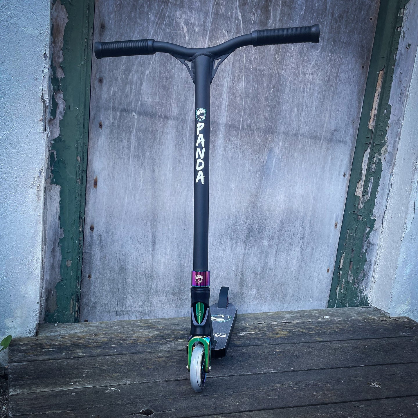 Panda Rainbow Custom Build Trick Sparkcykel - Svart/Rainbow-ScootWorld.se