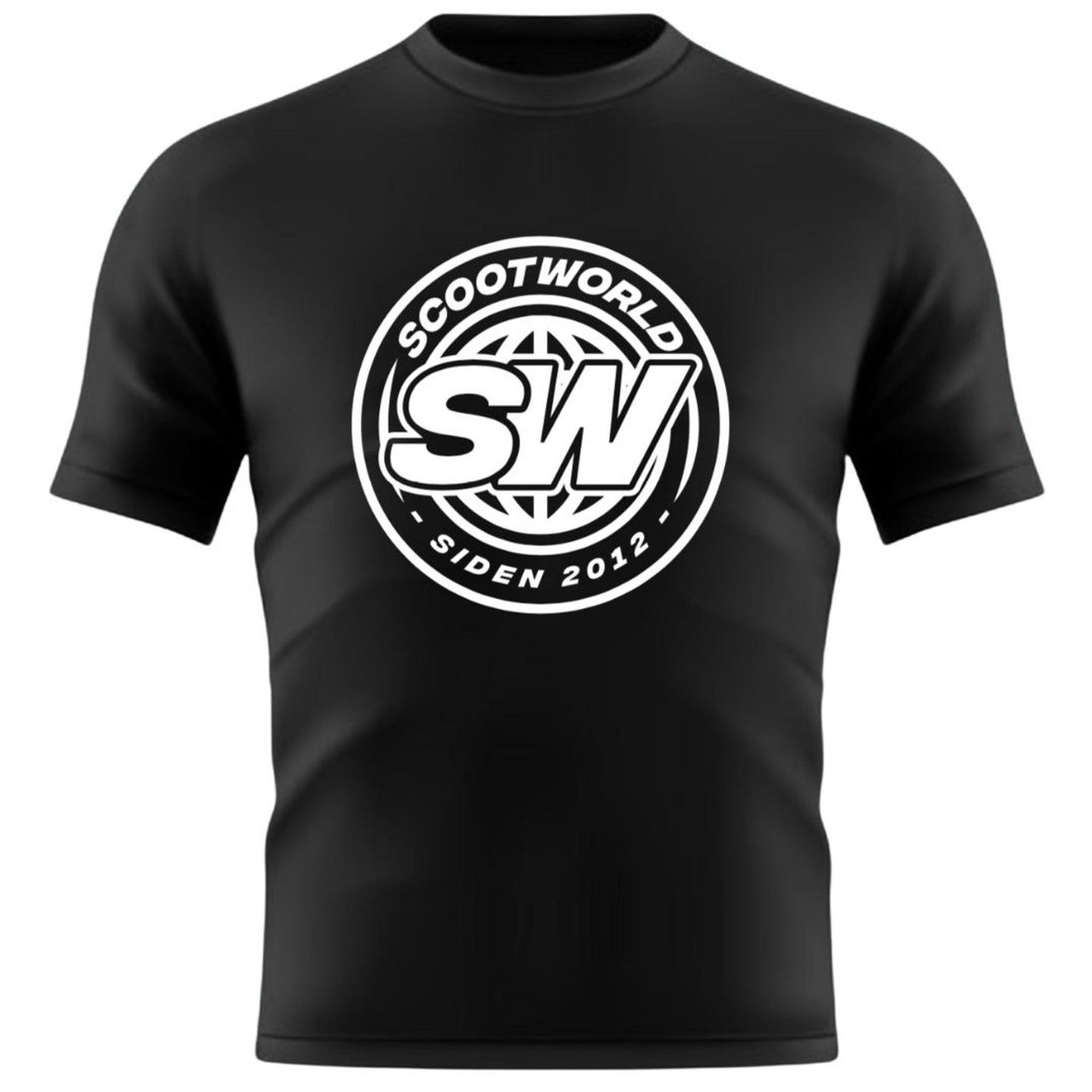 ScootWorld Batch Logo Tshirt - Svart-ScootWorld.se