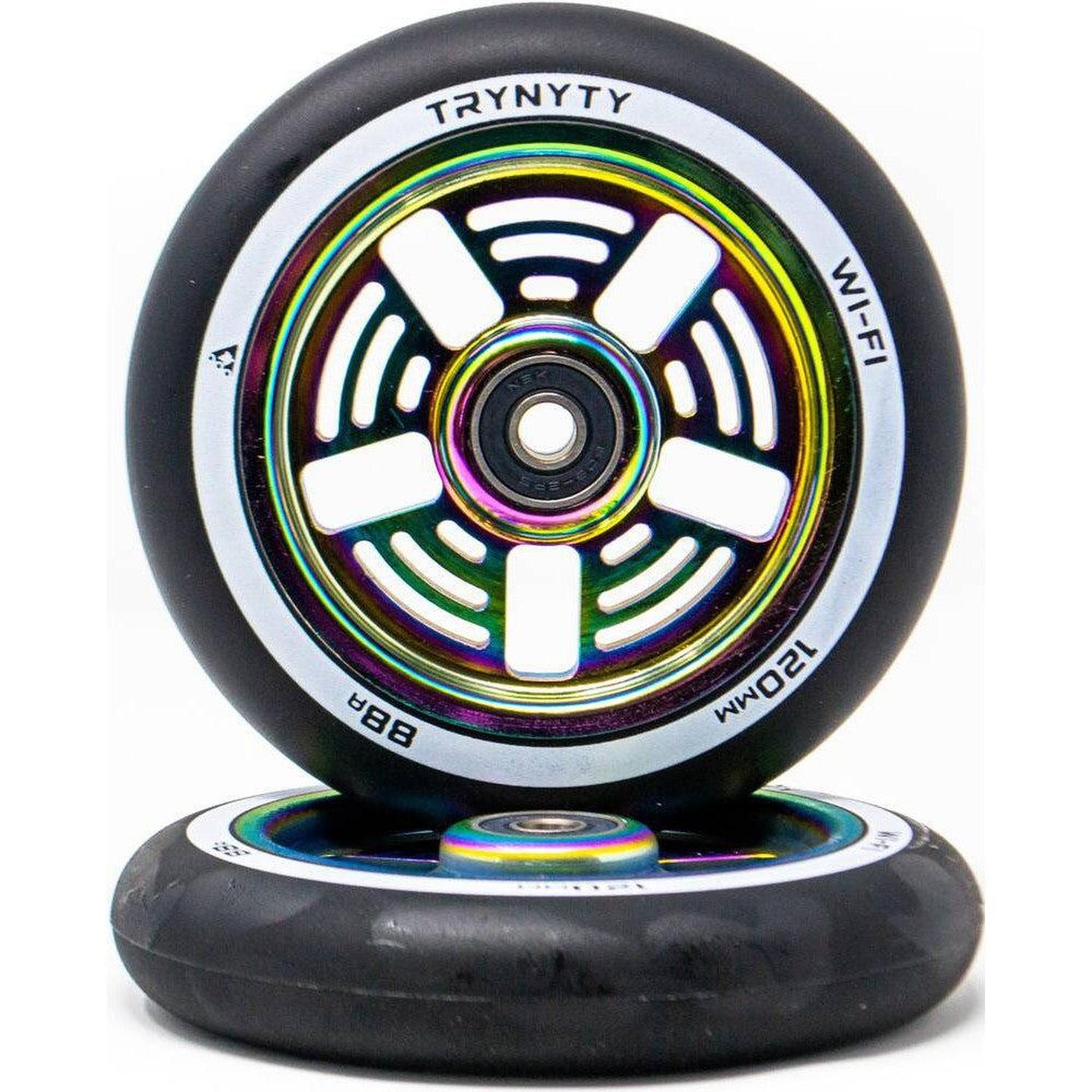 Trynyty Wi-Fi Kickbike Hjul 2-Pak - Oil Slick-ScootWorld.se