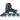 Roces Helium TIF Inliners Kvinnor - Black/Azure-ScootWorld.se