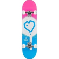 Blueprint Spray Heart Komplett Skateboard - Blå/Pink-ScootWorld.se