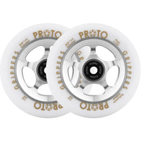 Proto Gripper Kickbike Hjul 2-Pak - Vit/Raw-ScootWorld.se