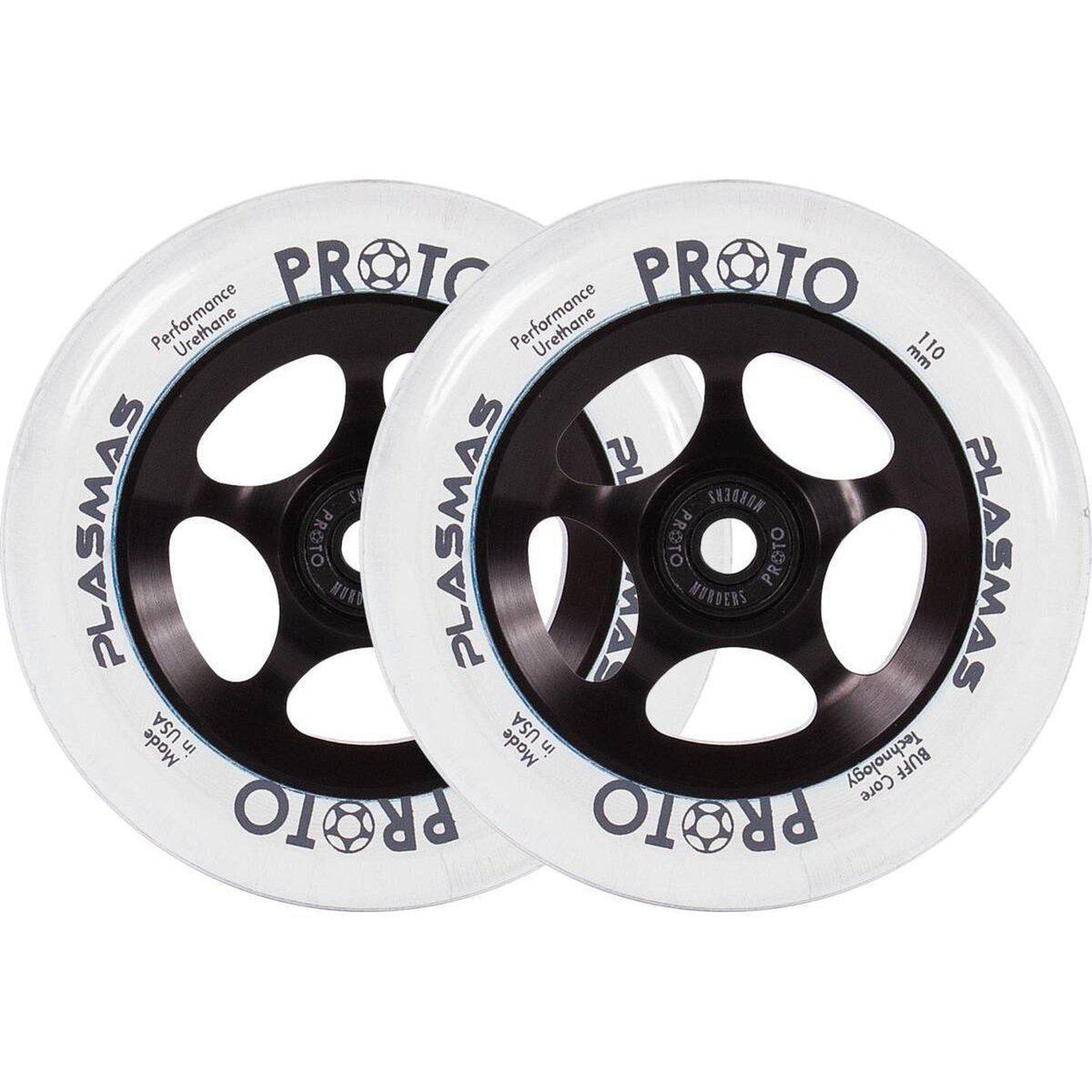 Proto Plasma Sparkcykel Hjul 2-Pak - Black Matter-ScootWorld.se