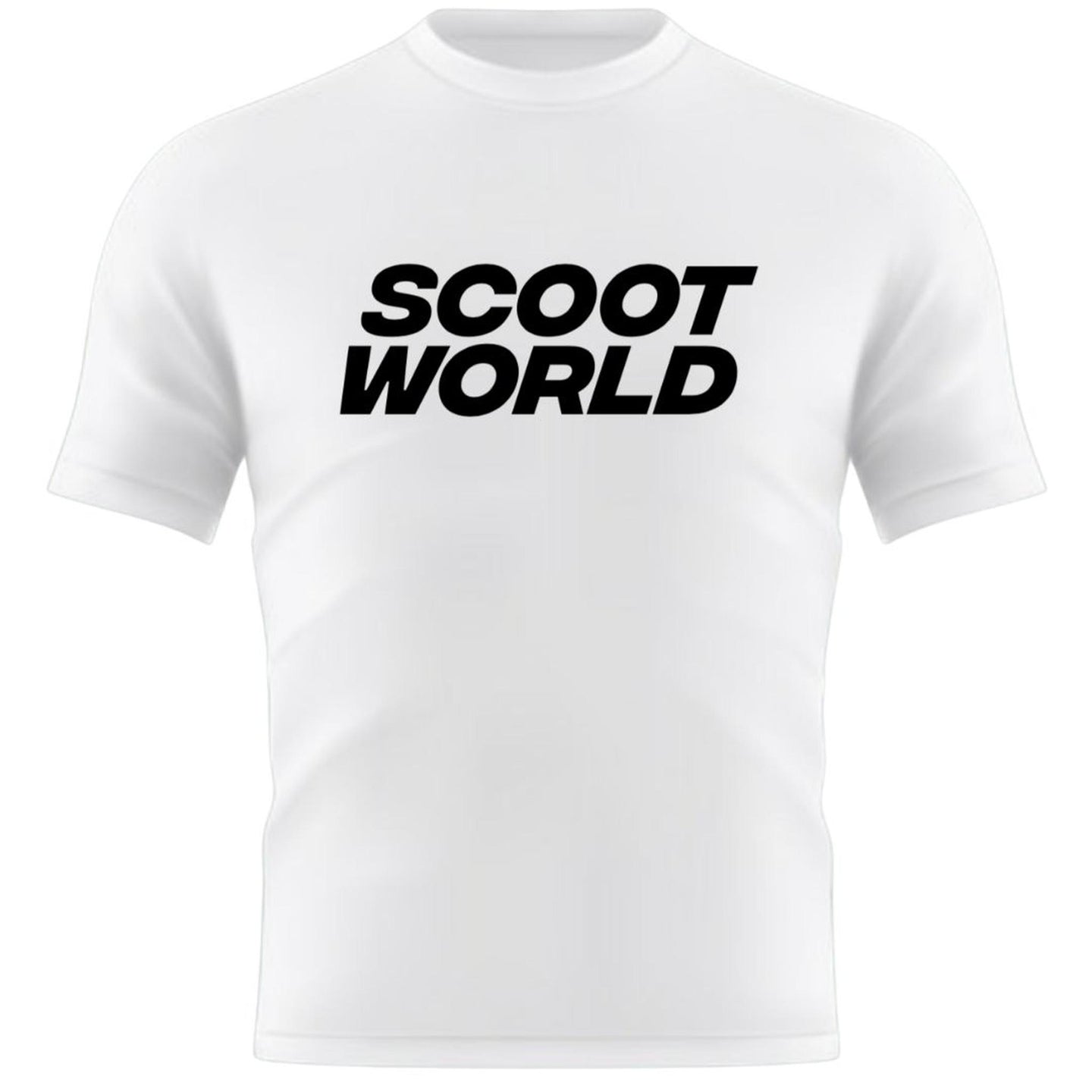 ScootWorld Big Logo Tshirt - Vit-ScootWorld.se