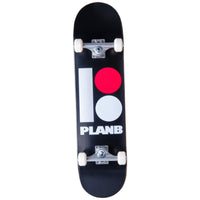 Plan B Team komplett skateboard - Svart/Röd/Grå-ScootWorld.se