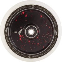 Striker Lighty Fullcore V3 Vit 110mm Sparkcykel Hjul - Splash Black/Red-ScootWorld.se