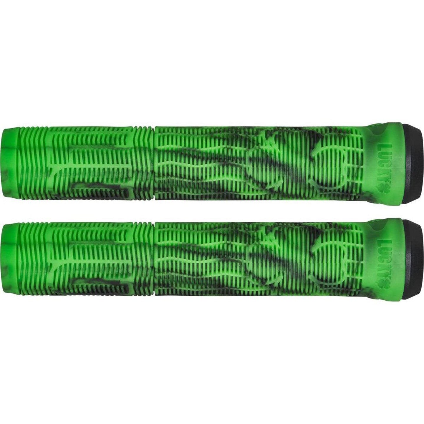 Lucky Vice 2.0 Kickbike Handtag - Black/Green Swirl-ScootWorld.se