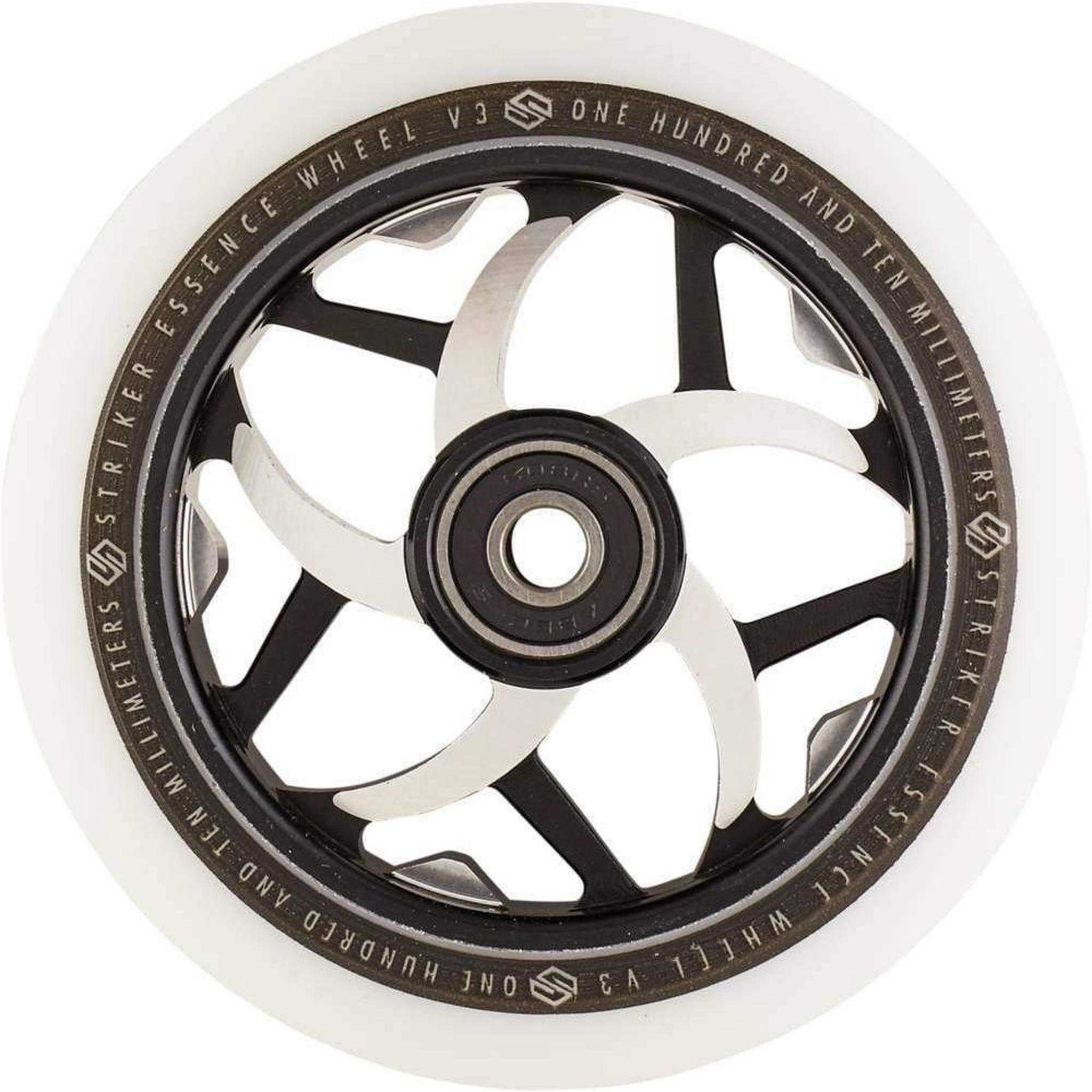 Striker Essence V3 Vit 110mm Sparkcykel Hjul - Svart-ScootWorld.se