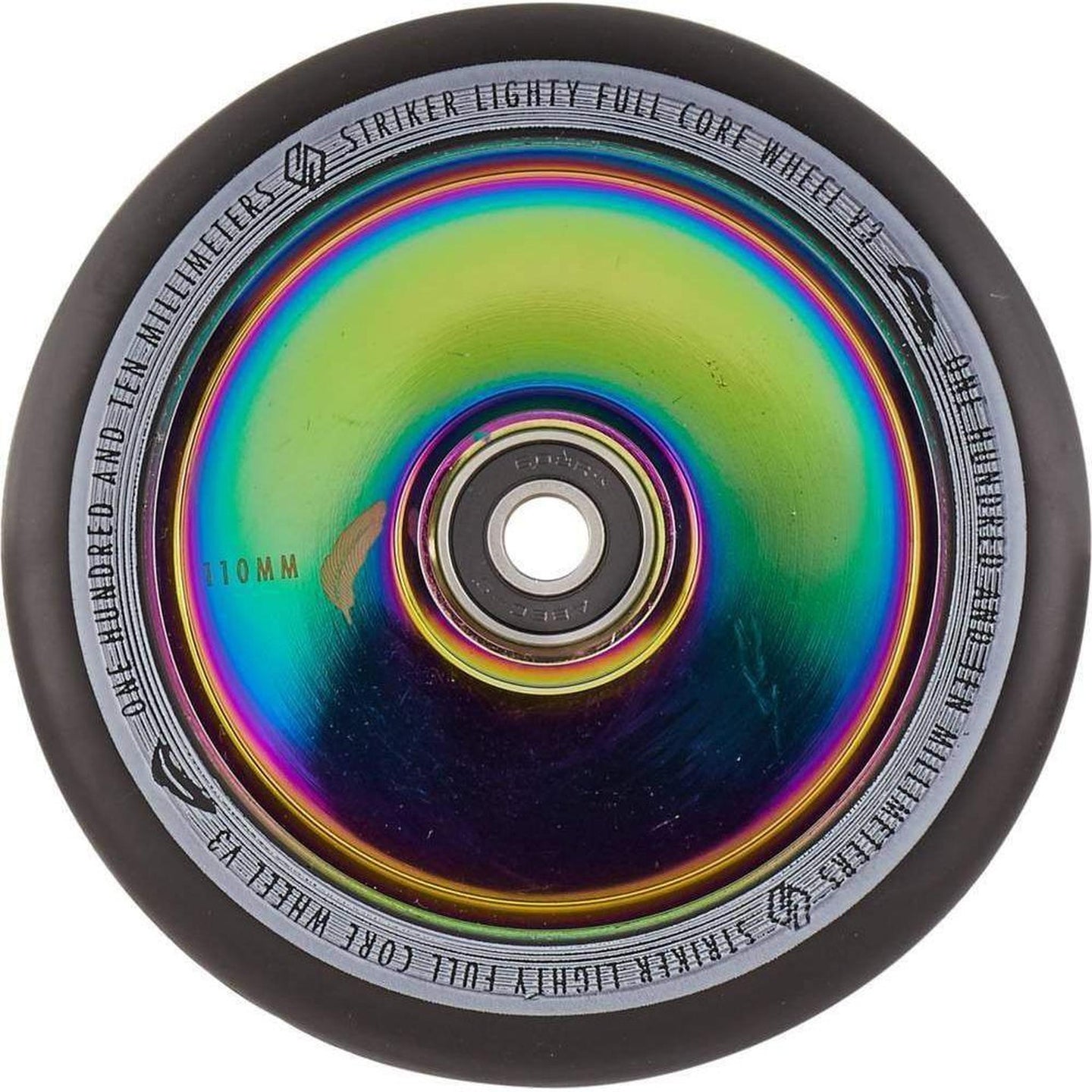 Striker Lighty Fullcore V3 Svart 110mm Sparkcykel Hjul - Rainbow-ScootWorld.se