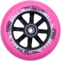 Longway Tyro Nylon Core Kickbike Hjul - Pink/White Flame-ScootWorld.se