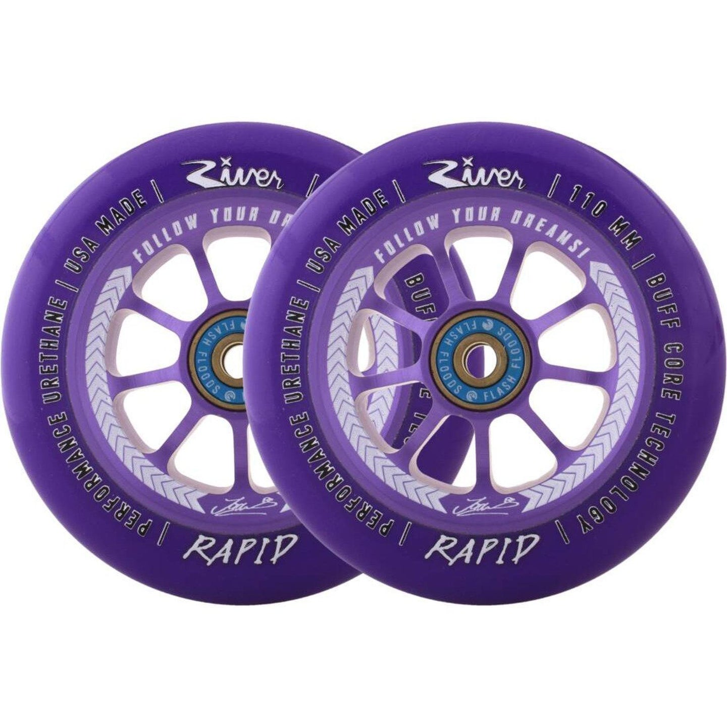 River Rapid Signature Kickbike Hjul 2-Pak - Jordan Clark-ScootWorld.se