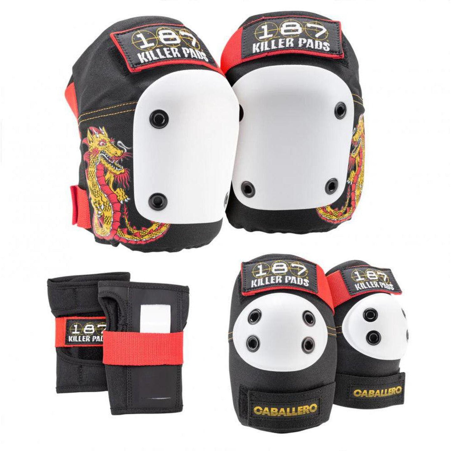 187 Killer Pads Jr. Skyddsset Barn 6-Pak - Caballero-ScootWorld.se