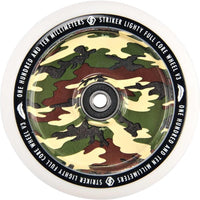Striker Lighty Fullcore V3 Vit PU 110mm Kickbike Hjul - Camoflague-Hjul till sparkcyklar-ScootWorld.se