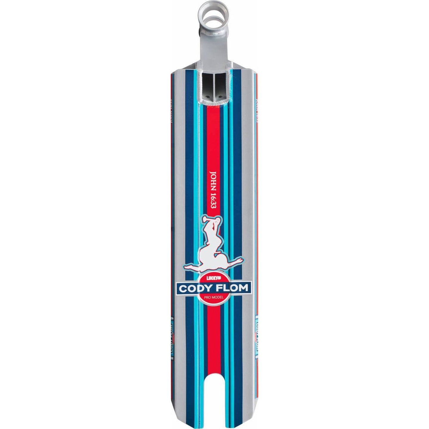 Lucky Cody Flom V3 Kickbike Deck - Silver-ScootWorld.se