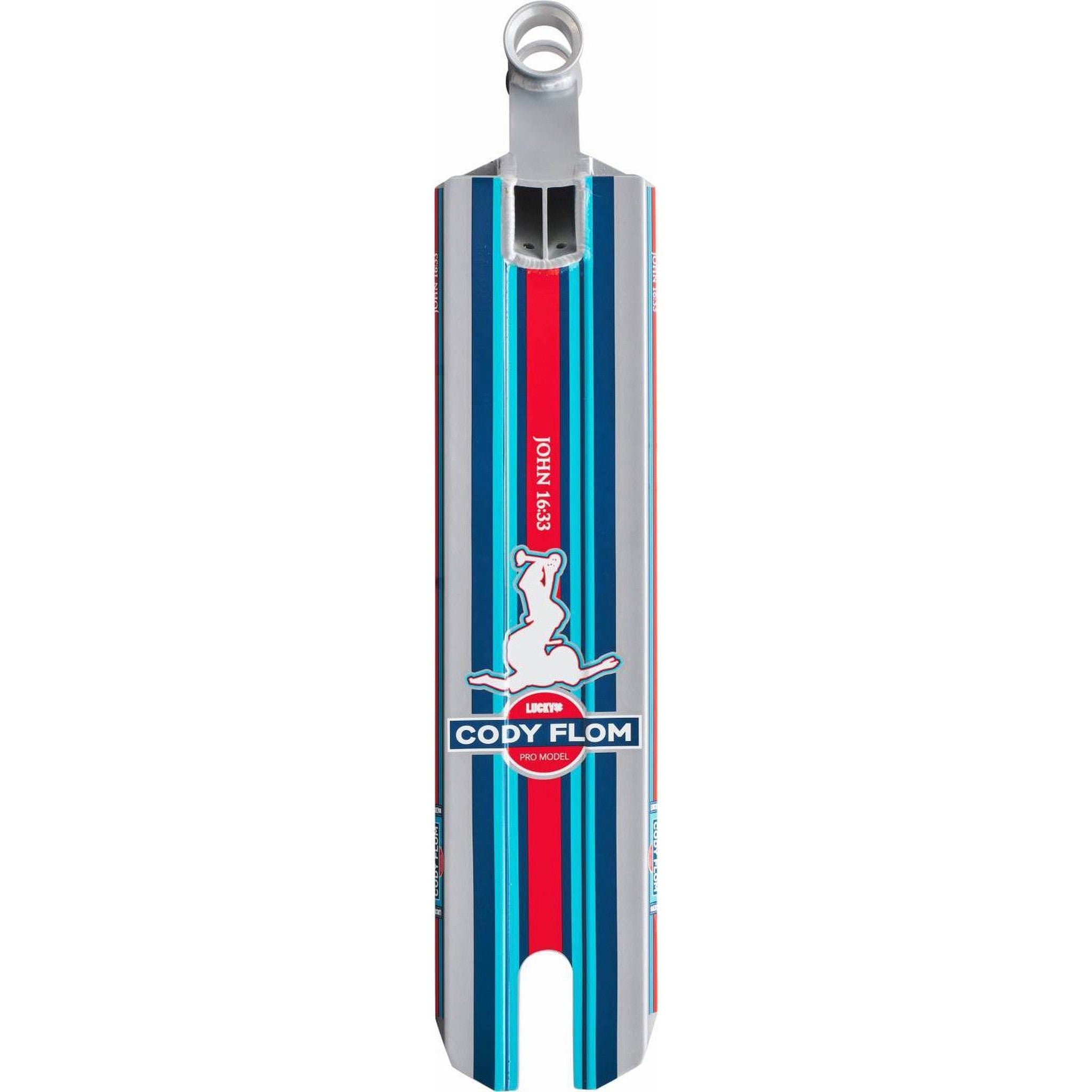 Lucky Cody Flom V3 Kickbike Deck - Silver-ScootWorld.se