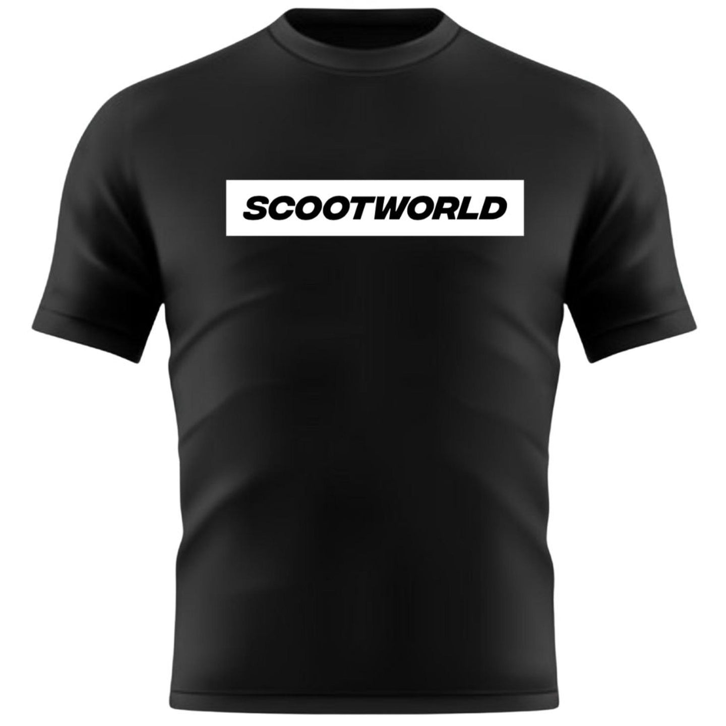 ScootWorld Box Logo Tshirt - Svart/Vit-ScootWorld.se