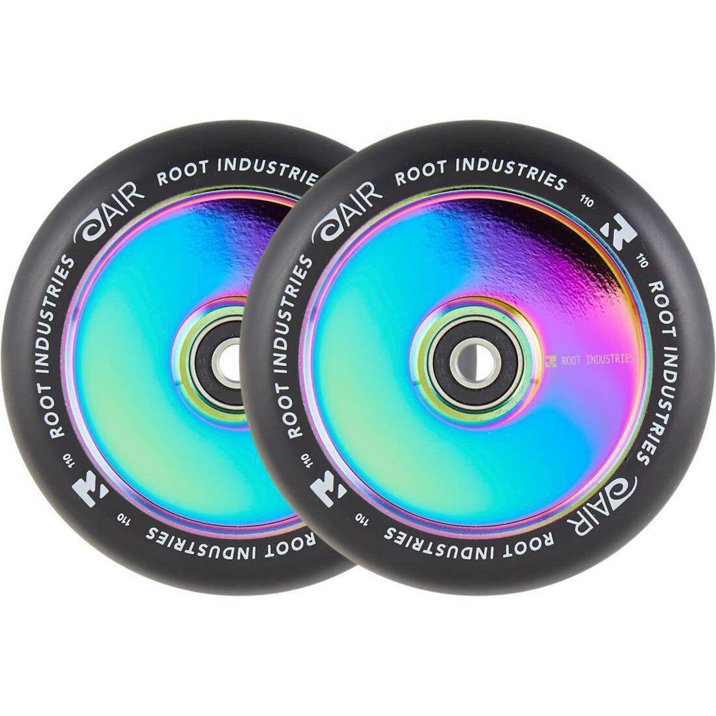 Root Air Svart Sparkcykel Hjul 2-pak - Rainbow-ScootWorld.se