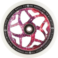 Striker Essence V3 Vit PU 110mm Kickbike Hjul - Purple Galaxy-Hjul till sparkcyklar-ScootWorld.se