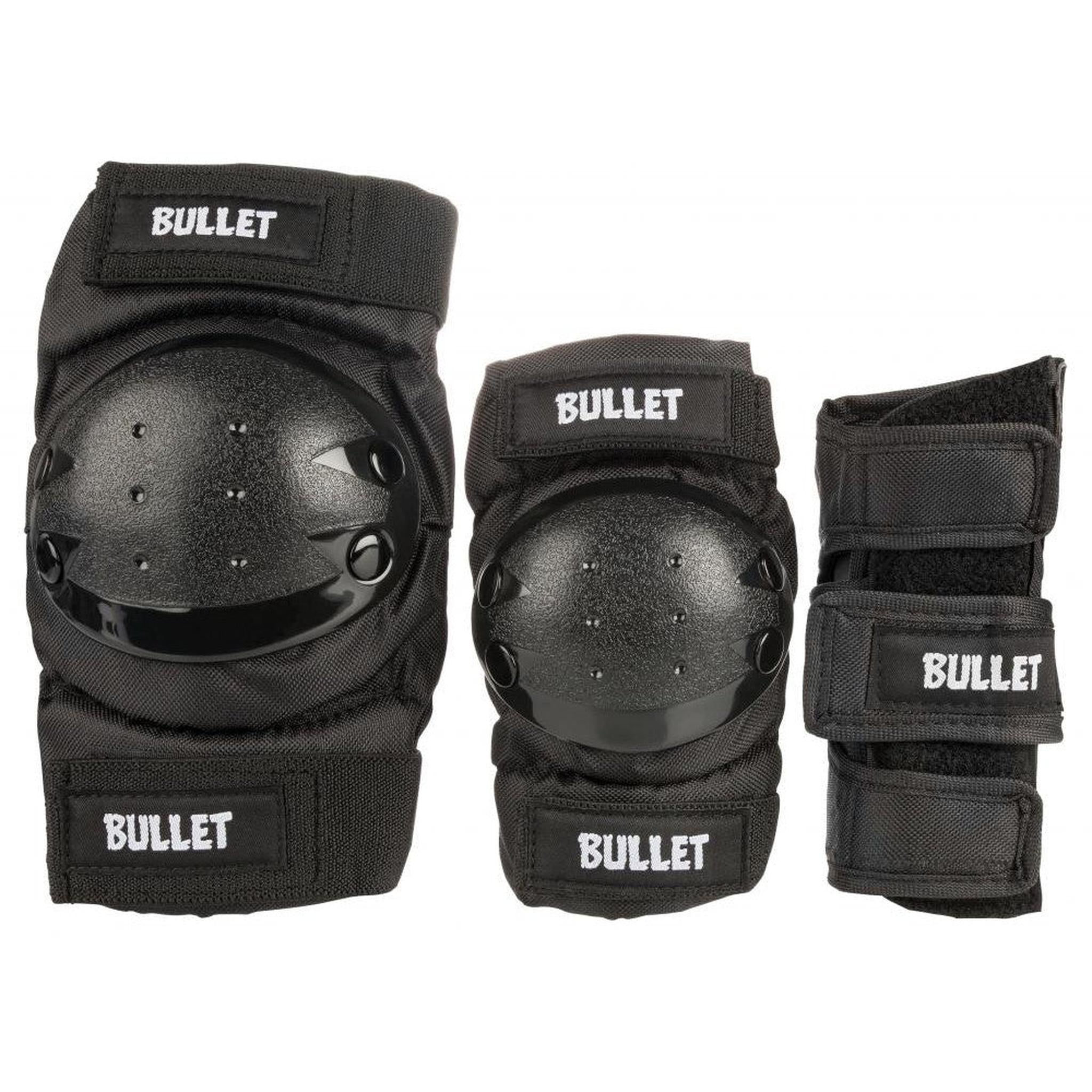 Bullet Junior Triple Padset Skyddsset - Svart-ScootWorld.se