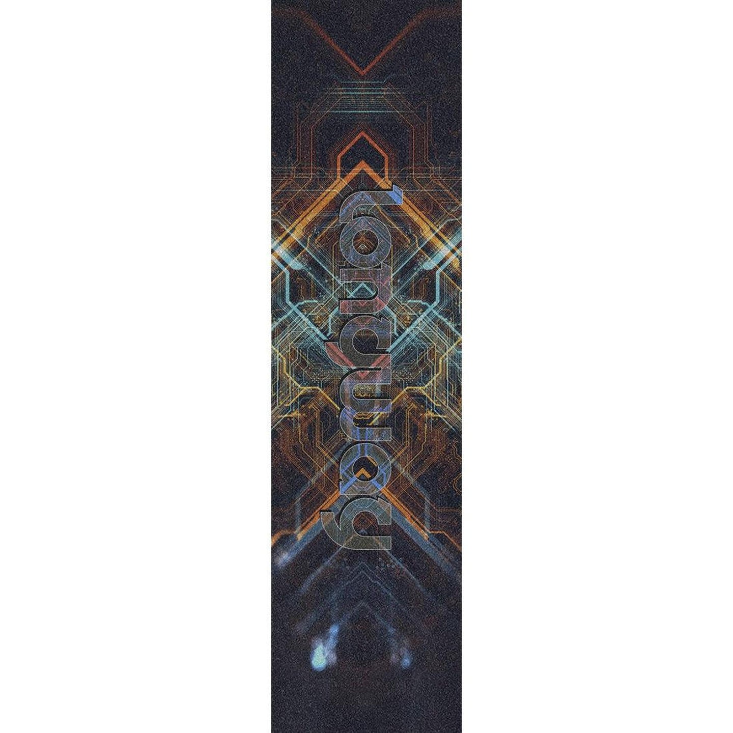 Longway Printed Kickbike Griptape - Circuit Board Orange-ScootWorld.se