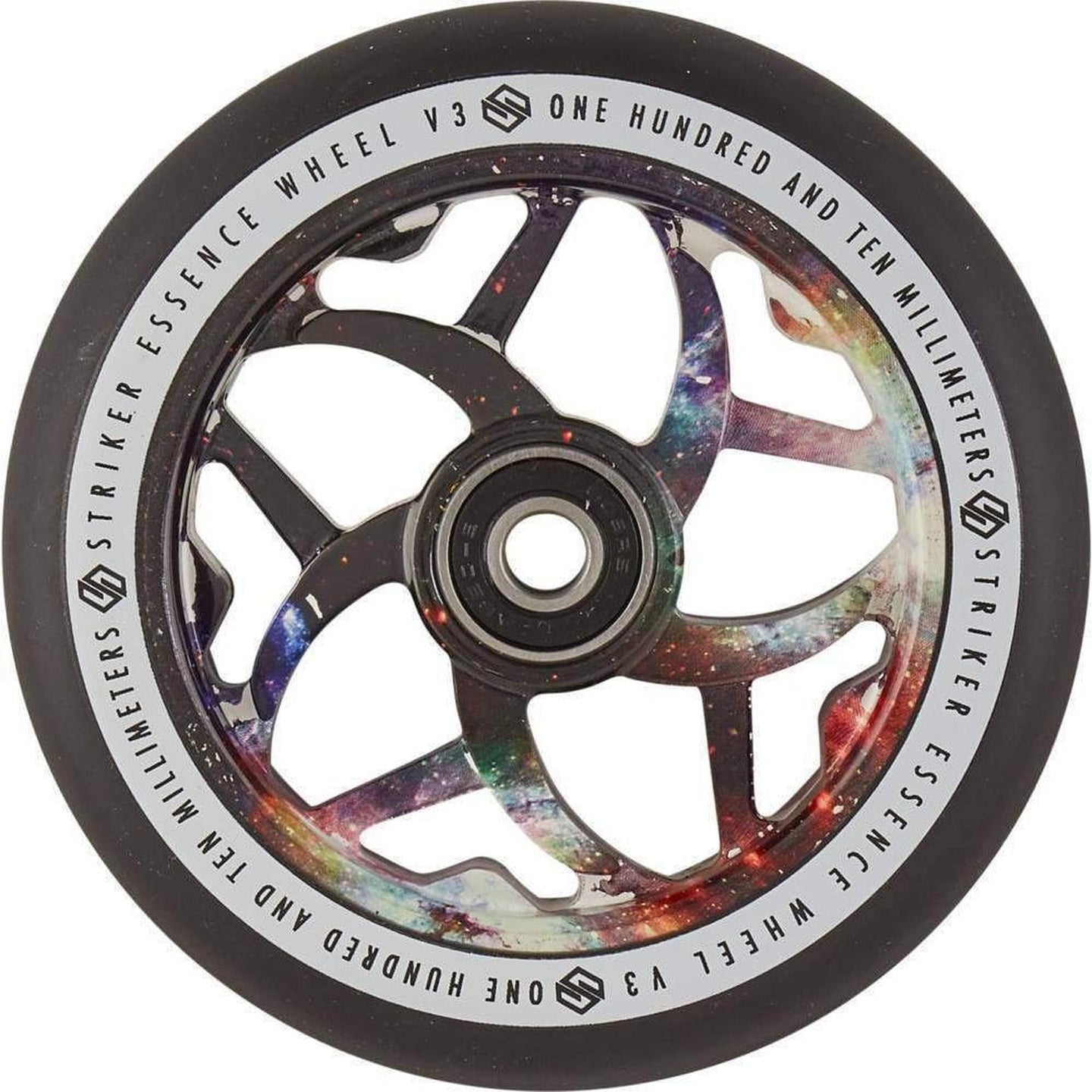 Striker Essence V3 Svart 110mm Sparkcykel Hjul - Galaxy Mix-ScootWorld.se