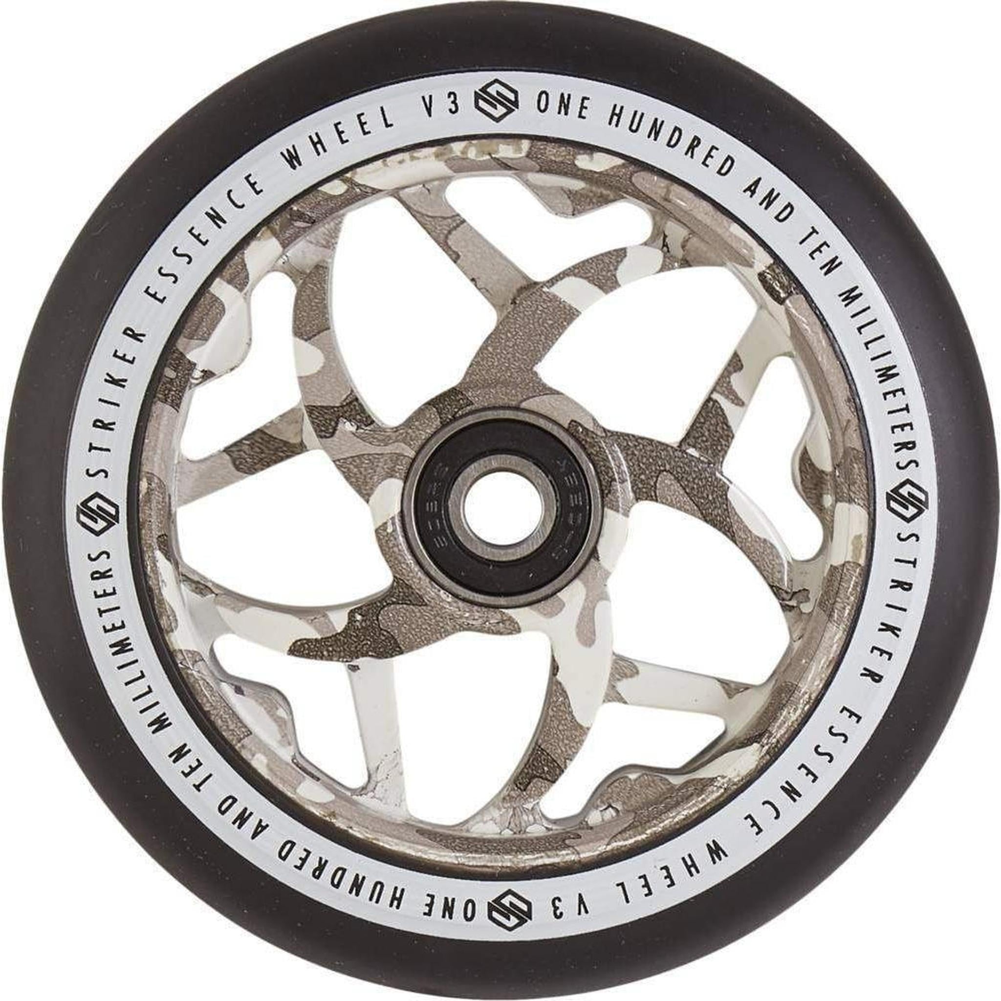 Striker Essence V3 Svart 110mm Sparkcykel Hjul - Snö Camo-ScootWorld.se