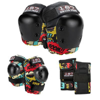 187 Killer Pads Jr. Skyddsset Barn 6-Pak - Comic Multi-ScootWorld.se