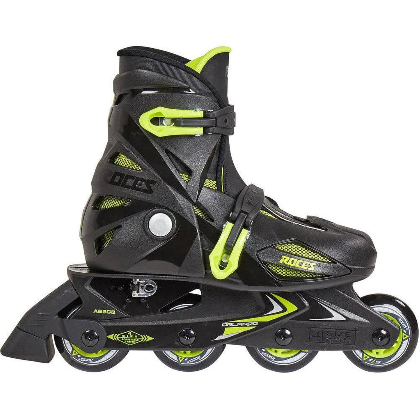 Roces Orlando || Inlines Tjej - Black/Lime-ScootWorld.se
