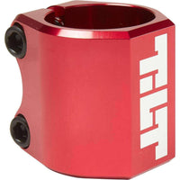 Tilt Classic Double Kickbike Clamp - Red-Clamps till sparkcyklar-ScootWorld.se