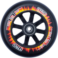 Longway Tyro Nylon Core Kickbike Hjul - Black/Fire Flame-ScootWorld.se