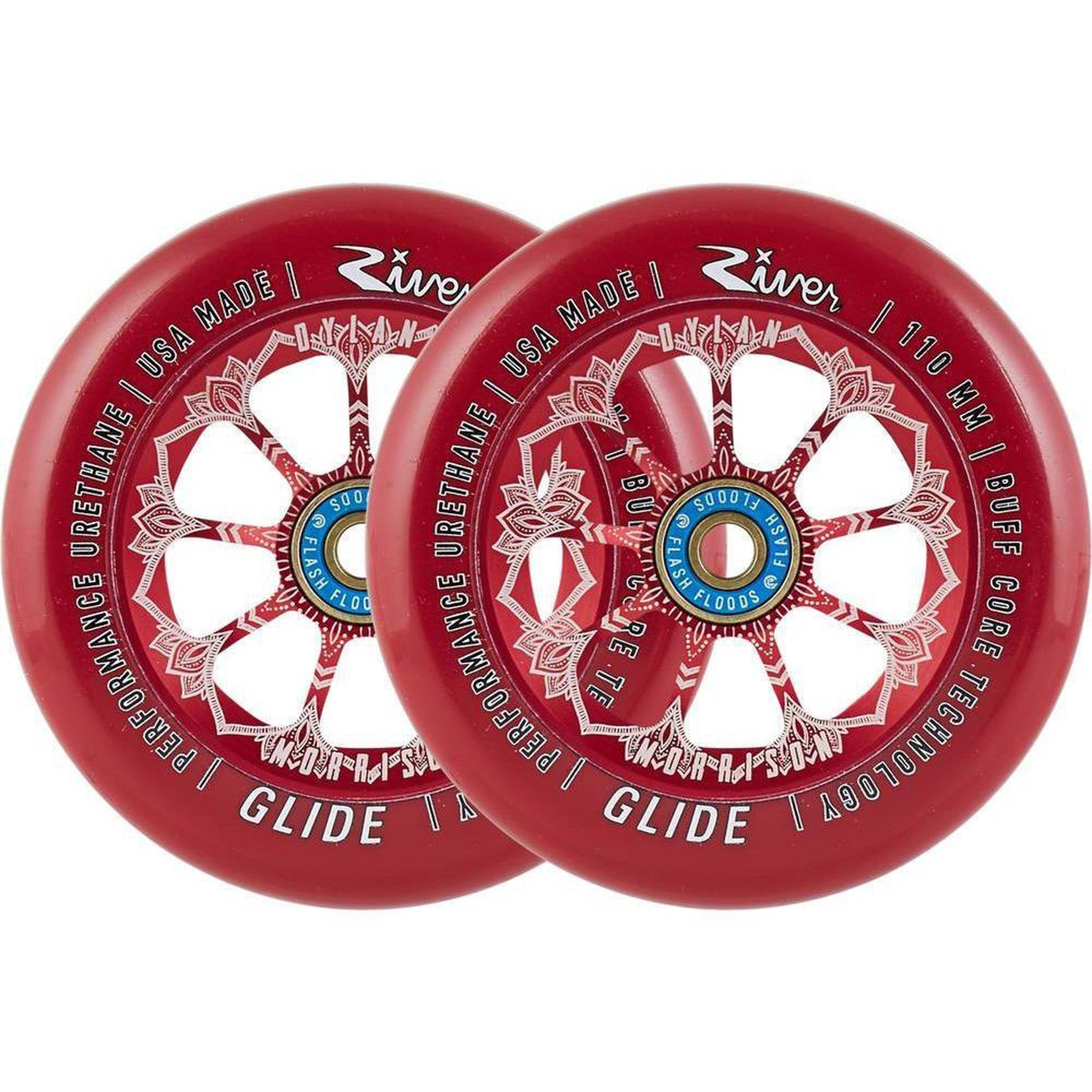 River Glide Dylan Morrison Sparkcykel Hjul 2-Pak - Bloody-ScootWorld.se