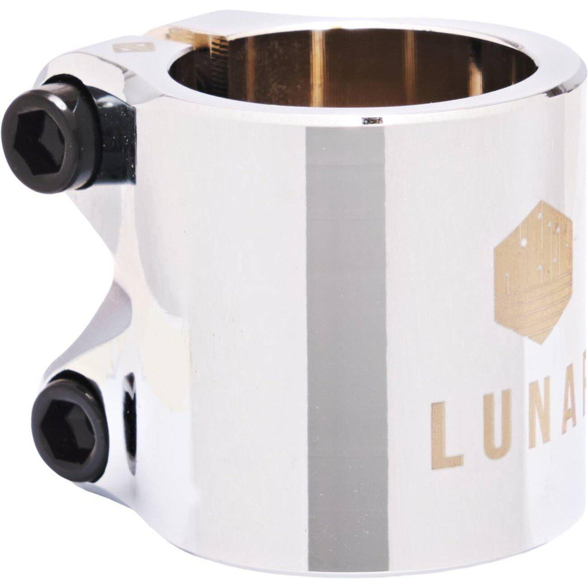 Drone Lunar Double Sparkcykel Clamp - Chrome-ScootWorld.se