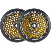 Root Honeycore Svart 110mm Sparkcykel Hjul 2-Pak - Gold-ScootWorld.se