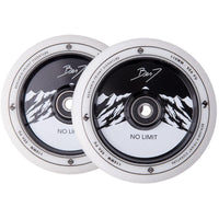 Striker BenJ Friant No Limit Kickbike Hjul 2-Pak - White/Black-Hjul till sparkcyklar-ScootWorld.se