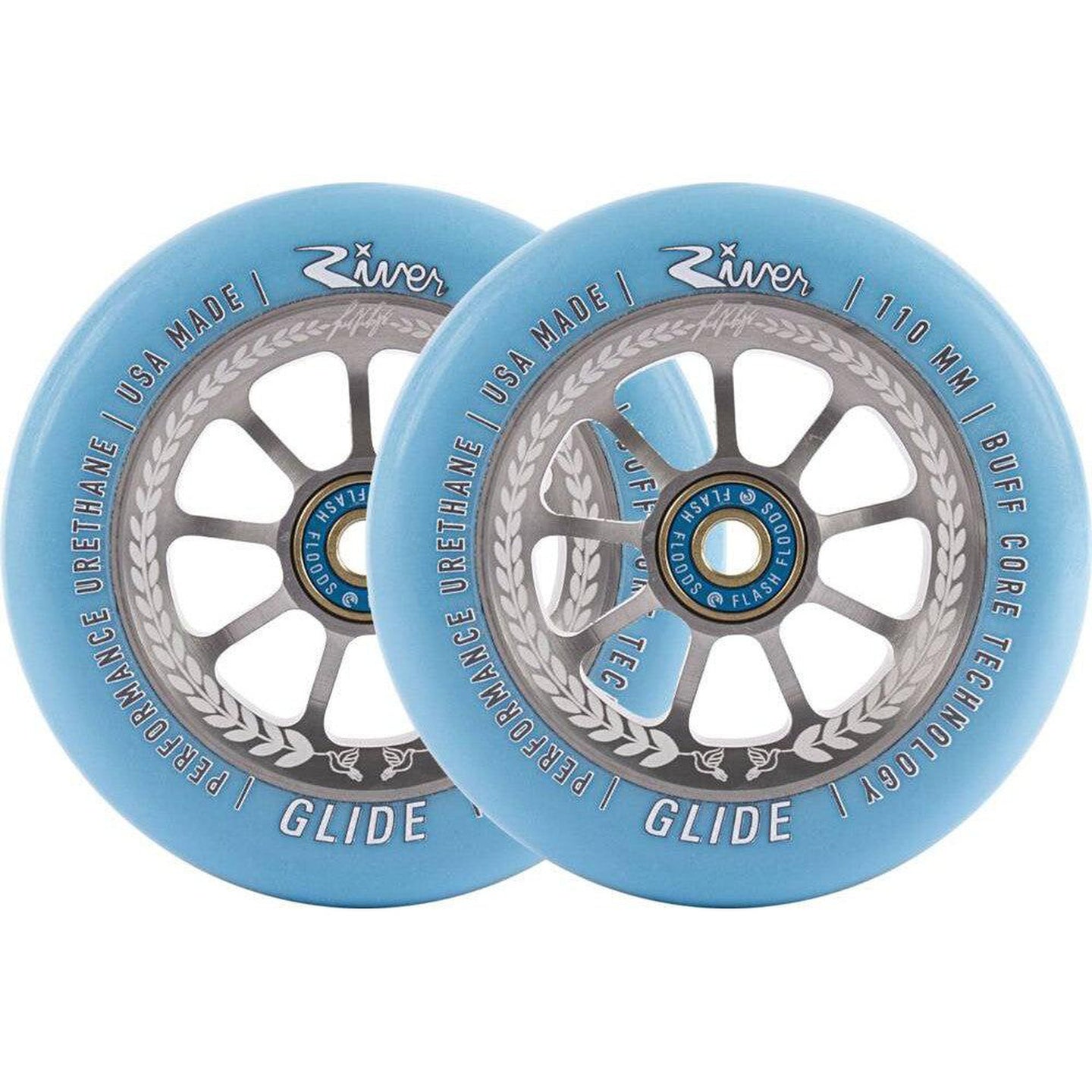 River Glide Juzzy Carter Sparkcykel Hjul 2-Pak - Serenity-ScootWorld.se