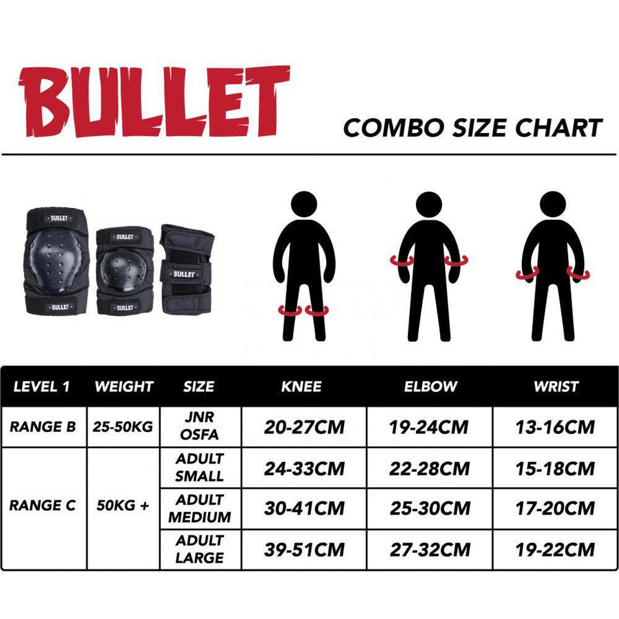 Bullet Triple Padset Skyddsset -ScootWorld.se