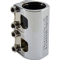 Longway Quattro SCS Kickbike Clamp - Chrome-Clamps till sparkcyklar-ScootWorld.se