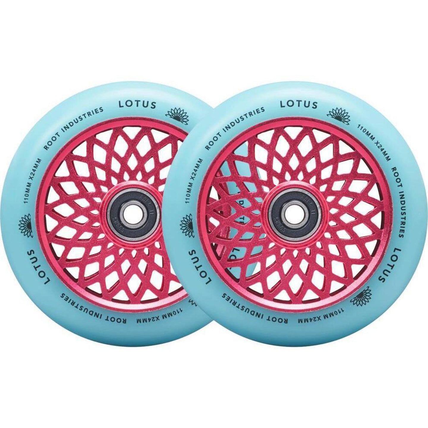 Root Lotus Sparkcykel Hjul 2-Pak - Pink/Isotope-ScootWorld.se