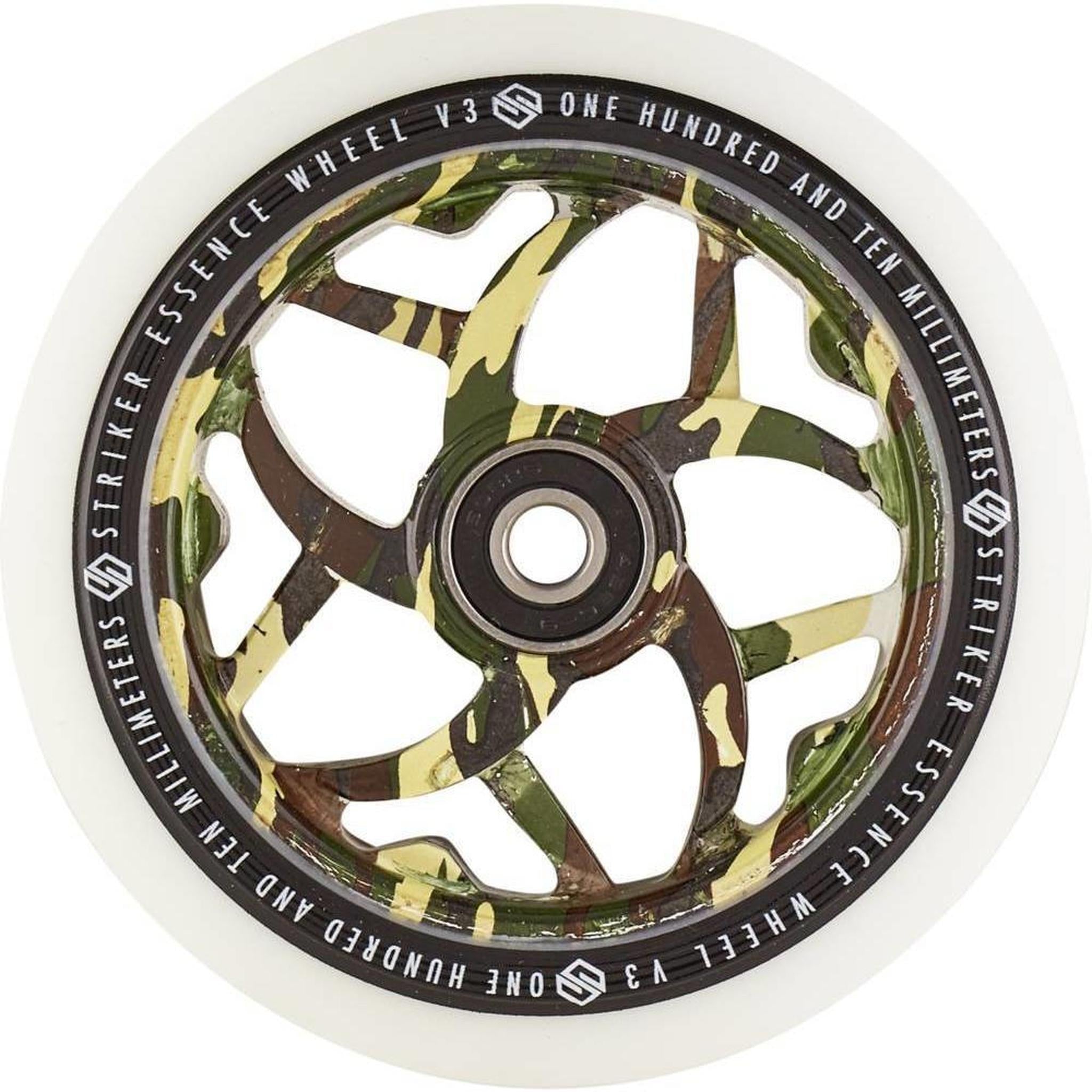 Striker Essence V3 Vit 110mm Sparkcykel Hjul - Camo-ScootWorld.se