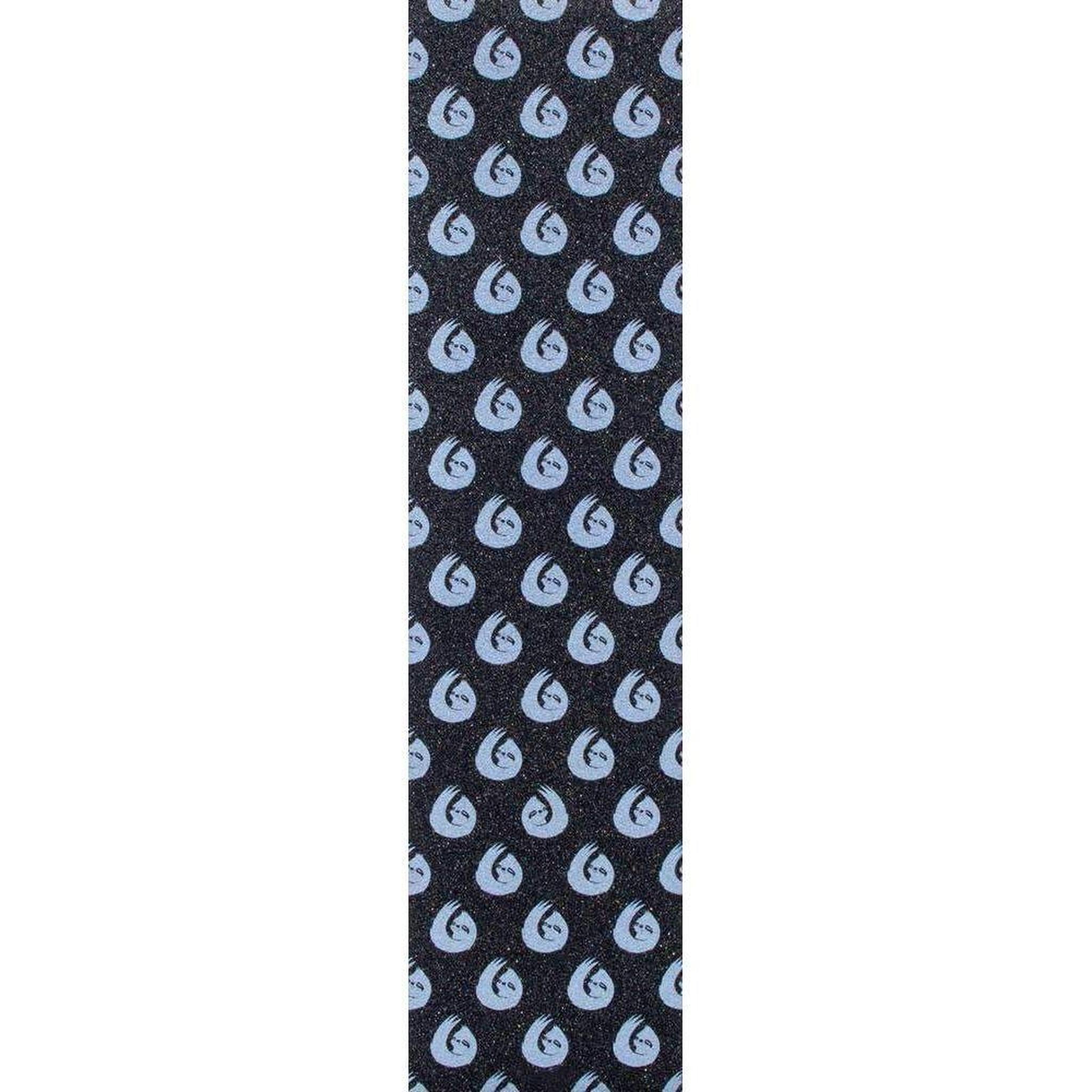 Hella Grip Sloth Dot Kickbike Griptape - White Sloths On Black-ScootWorld.se